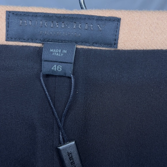 BURBERRY | Wool Pencil Skirt - Navy & Camel/Tan NWT - Picture 4 of 14